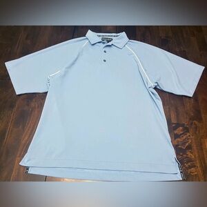 FootJoy Light Blue Short Sleeve Polo Shirt Men’s Size Medium